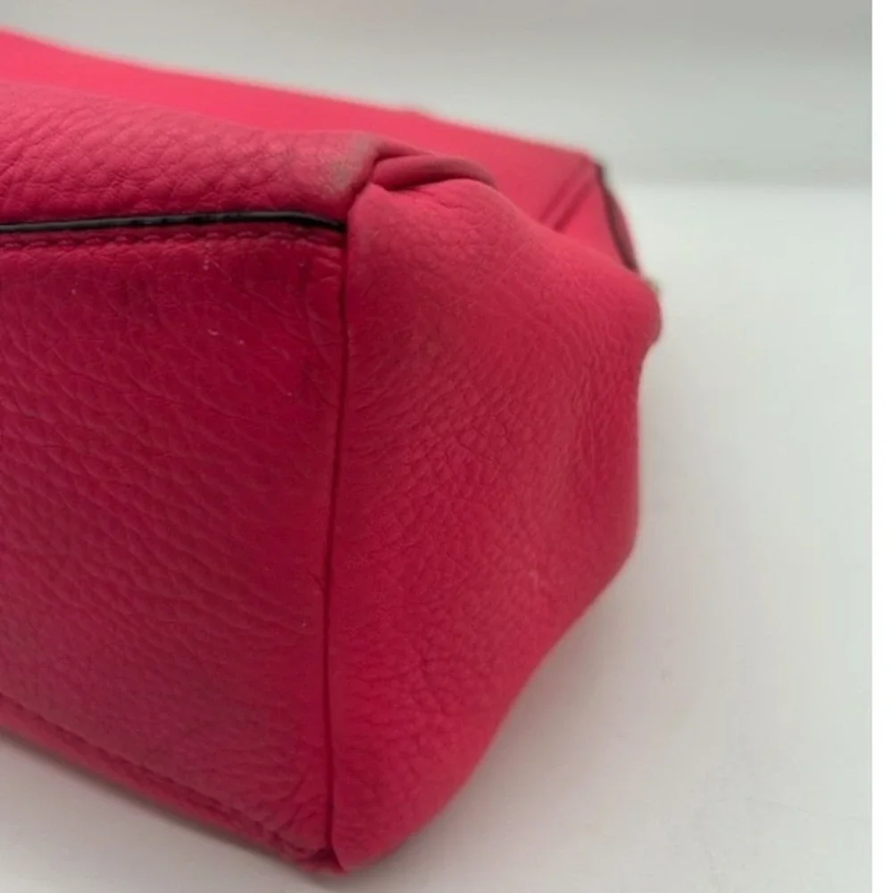 Kate Spade Satchel Bag Women's Pink Pebbled Leather Crossbody Purse